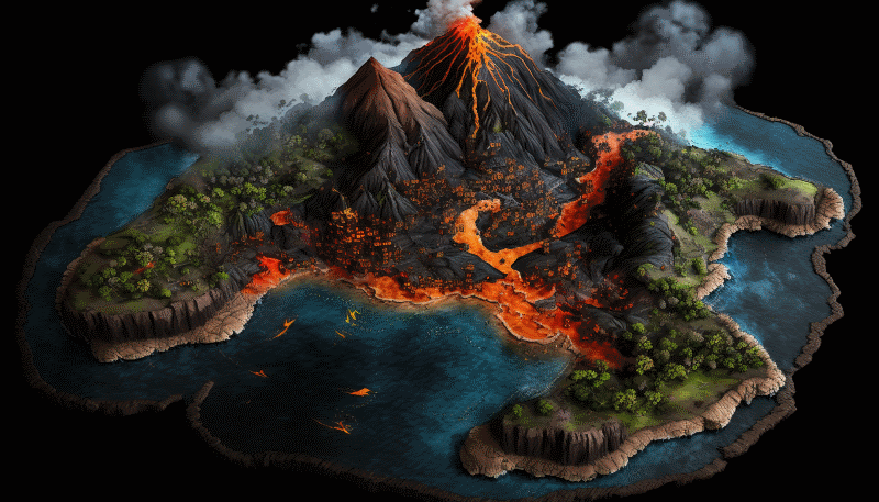 battlemap volcan